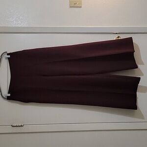 Worthington Wide Leg Trouser Maroon Size 12